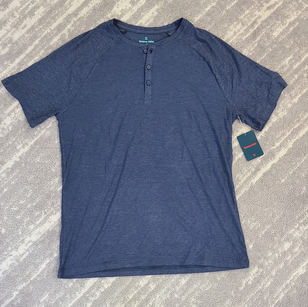 NWT Tommy John Lounge Short Sleeve Henley